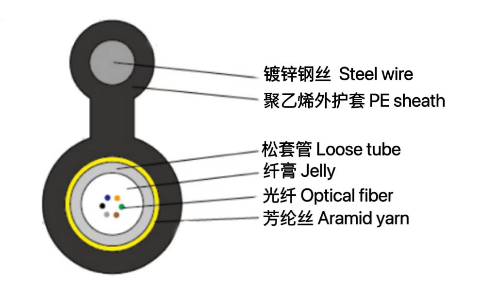 自承式 8 字形中心束管引入光...